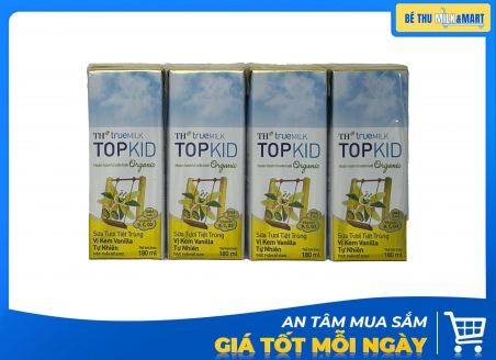 Sữa Tươi TH Organic TopKid Vani 180ml