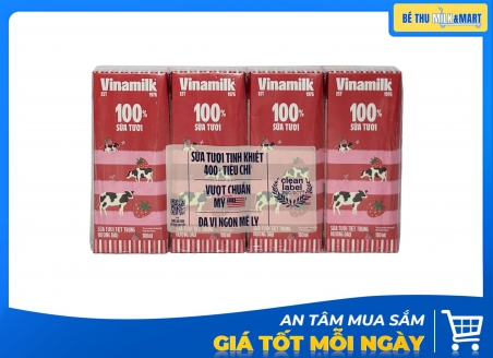 Sữa Tươi VNM Hương Dâu 180ml