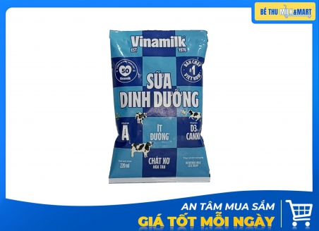 Sữa Tươi VNM Ít Đường Bịch 220ml