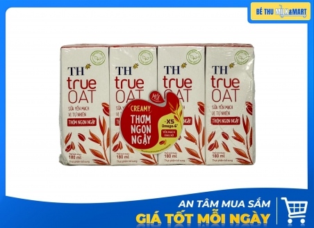 Sữa Yến Mạch TH Không Đường 180ml