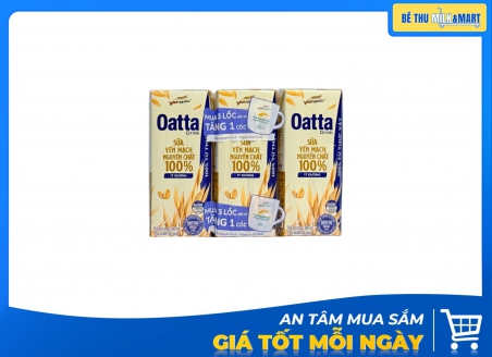 Sữa Yến Mạch Vietngucoc Oatta Drink Ít Đường 180ml