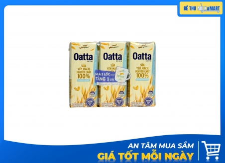 Sữa Yến Mạch Vietngucoc Oatta Drink Không Đường 180ml
