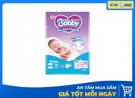 Tã Dán Bobby NB 70 Miếng