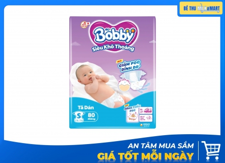 Tã Dán Bobby S 80 Miếng