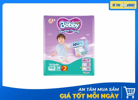 Tã Quần Bobby 2XL 28 Miếng