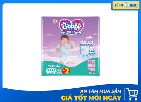 Tã Quần Bobby 3XL 22 Miếng
