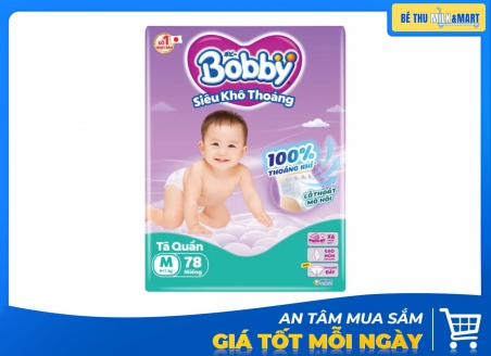 Tã Quần Bobby M 78 Miếng
