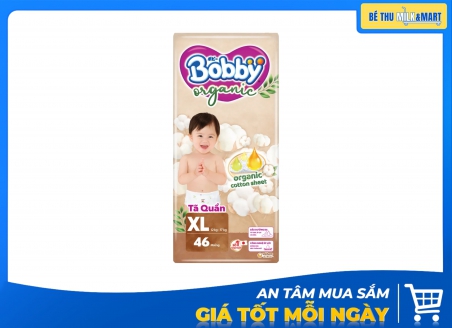Tã Quần Bobby Organic XL 46 Miếng