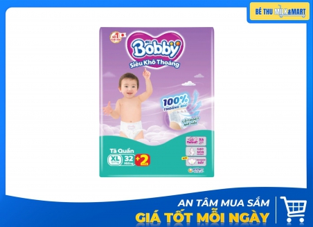 Tã Quần Bobby XL 32 Miếng