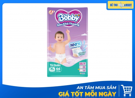 Tã Quần Bobby XL 66 Miếng