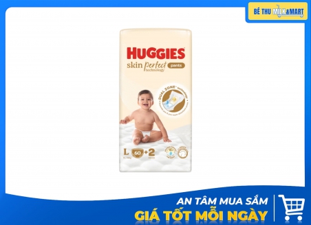 Tã Quần Huggies Vàng L 60 Miếng