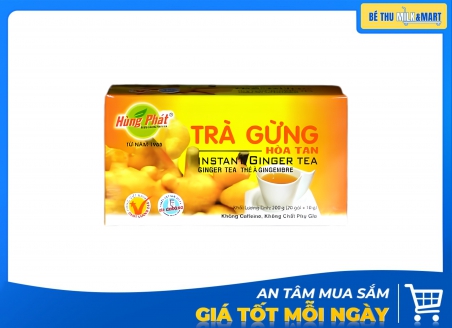 Trà Gừng Hòa Tan Hùng Phát 200g