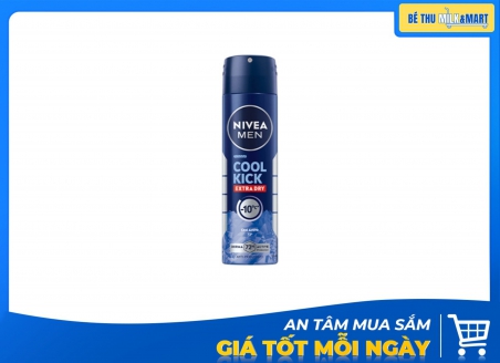 Xịt Khử Mùi Nivea Men Cool Kick Cool Active 150ml