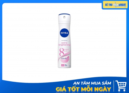 Xịt Khử Mùi Nivea Sáng Mịn Tối Ưu 150ml