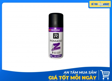Xịt Khử Mùi Romano GenZ Forest Cedar 196ml