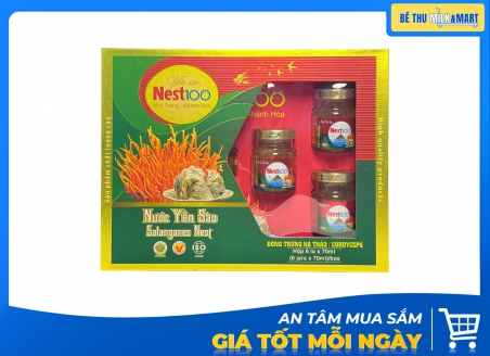 Yến Sào Nest100 Đông Trùng Hạ Thảo 70ml Hộp Quà
