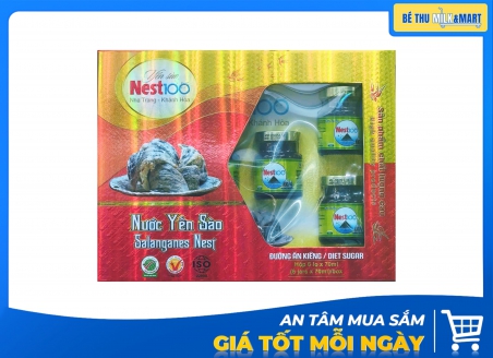 Yến Sào Nest100 Đường Ăn Kiêng 70ml Hộp Quà