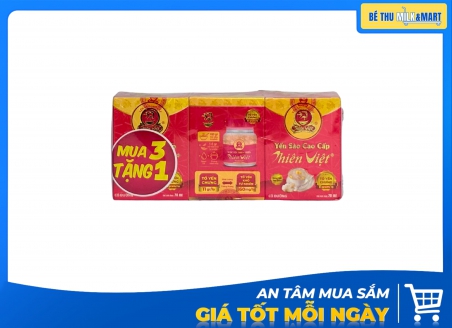 Yến Sào Thiên Việt Có Đường 70ml Lốc Tặng